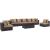Convene 8-Pc Outdoor Patio Synthetic Rattan Weave Sectional Set, Composition 2