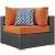 Sojourn 7-Pc Outdoor Patio Sunbrella/Synthetic Rattan Weave Sectional Set, Composition 4