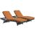 Convene Outdoor Patio Synthetic Rattan Weave Chaise