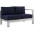 Shore 5-Pc Outdoor Patio Aluminum Sectional Sofa Set, Composition 2