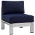 Shore 6-Pc Outdoor Patio Aluminum Sectional Sofa Set, Composition 3