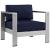 Shore 4-Pc Outdoor Patio Aluminum Sectional Sofa Set, Composition 3