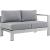 Shore 4-Pc Outdoor Patio Aluminum Sectional Sofa Set, Composition 4