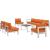 Shore 7-Pc Outdoor Patio Aluminum Sectional Sofa Set