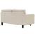 Empress Upholstered Fabric Left-Facing Loveseat