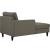 Empress Upholstered Fabric Left-Arm Chaise