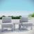 Shore 3-Pc Outdoor Patio Aluminum Sectional Sofa Set