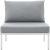 Harmony Outdoor Patio Aluminum Armless Chair