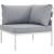 Harmony Outdoor Patio Aluminum Corner Sofa