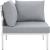 Harmony Outdoor Patio Aluminum Corner Sofa