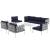 Harmony 8-Pc Outdoor Patio Aluminum Sectional Sofa Set