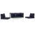 Harmony 5-Pc Outdoor Patio Fabric/Aluminum Sectional Sofa Set