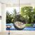 Hide Outdoor Patio Synthetic Rattan Weave Swing Chair Without Stand