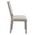 Court Vintage French Upholstered Fabric Dining Side Chair