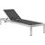 Shore Outdoor Patio Aluminum/Fabric Chaise with Cushions