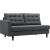 Empress 2-Pc Upholstered Fabric Right Arm Facing Bumper Sectional