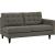 Empress 2-Pc Upholstered Fabric Left Arm Facing Bumper Sectional