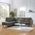Empress 2-Pc Upholstered Fabric Left Arm Facing Bumper Sectional