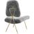 Ponder Upholstered Sheepskin Fur Lounge Chair