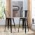 Promenade Bamboo/Steel Bar Stool