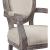 Emanate Vintage French Upholstered Fabric Dining Armchair