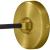 Reckon Amber Glass/Brass Wall Sconce Light