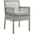 Aura Outdoor Patio Synthetic Wicker Rattan/Fabric Armchair