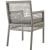 Aura Outdoor Patio Synthetic Wicker Rattan/Fabric Armchair