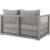 Aura Outdoor Patio Wicker Rattan/Fabric Loveseat