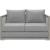 Aura Outdoor Patio Wicker Rattan/Fabric Loveseat
