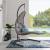 Landscape Outdoor Patio Synthetic Rattan/Fabric Swing Chair w/Hanging Chaise Lounge