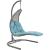 Landscape Outdoor Patio Synthetic Rattan/Fabric Swing Chair w/Hanging Chaise Lounge