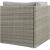 Repose Outdoor Patio Synthetic PE Rattan/Fabric Corner Chair