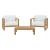 Upland 3-Piece Outdoor Patio Teak Set, Configuration 1