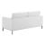Loft Tufted Faux Leather Loveseat