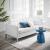 Loft Tufted Faux Leather Loveseat