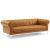 Idyll Tufted Button Upholstered Leather Chesterfield Living Room Set