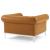 Idyll Tufted Button Upholstered Leather Chesterfield Living Room Set