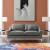 Harness Stainless Steel Base Leather Loveseat