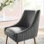 Discern Pleated Back Velvet Dining Chair