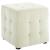 Contour Tufted Cube Velvet Ottoman