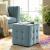 Contour Tufted Cube Velvet Ottoman