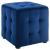 Contour Tufted Cube Velvet Ottoman