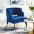 Traipse Button Tufted Open Back Velvet Armchair