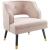 Traipse Button Tufted Open Back Velvet Armchair