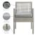 Aura Outdoor Patio Wicker Rattan Dining Armchair, Set of 4