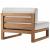 Upland 4-Piece Outdoor Patio Teak Wood Sectional