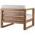 Upland 3-Piece Outdoor Patio Teak Wood Sofa