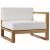 Upland 4-Piece Outdoor Patio Teak Wood Sofa Set