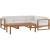 Upland 5-Piece Outdoor Patio Teak Wood Sectional Sofa Set
